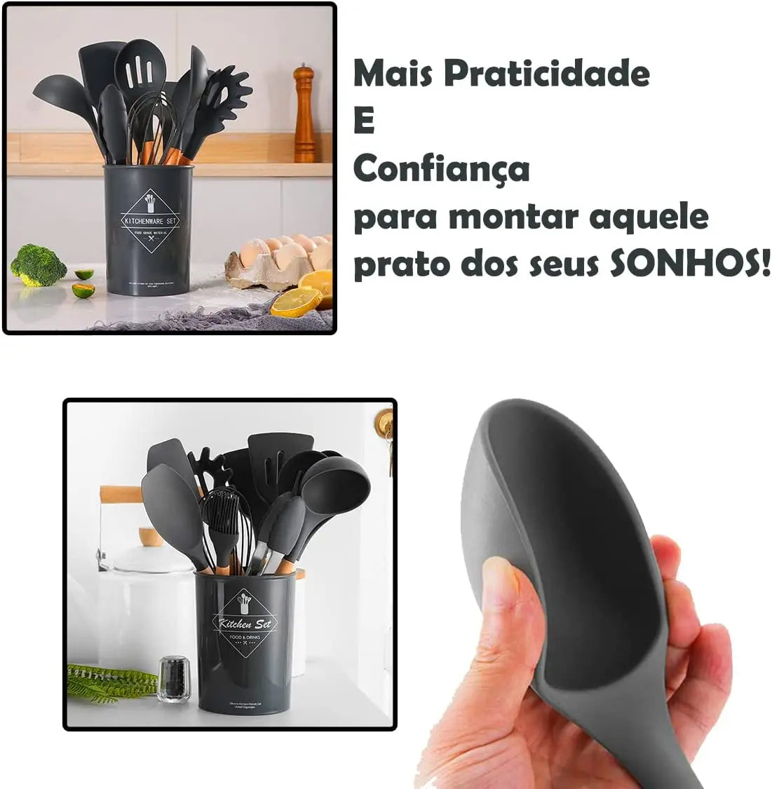 Kit 12 Utensílios De Cozinha